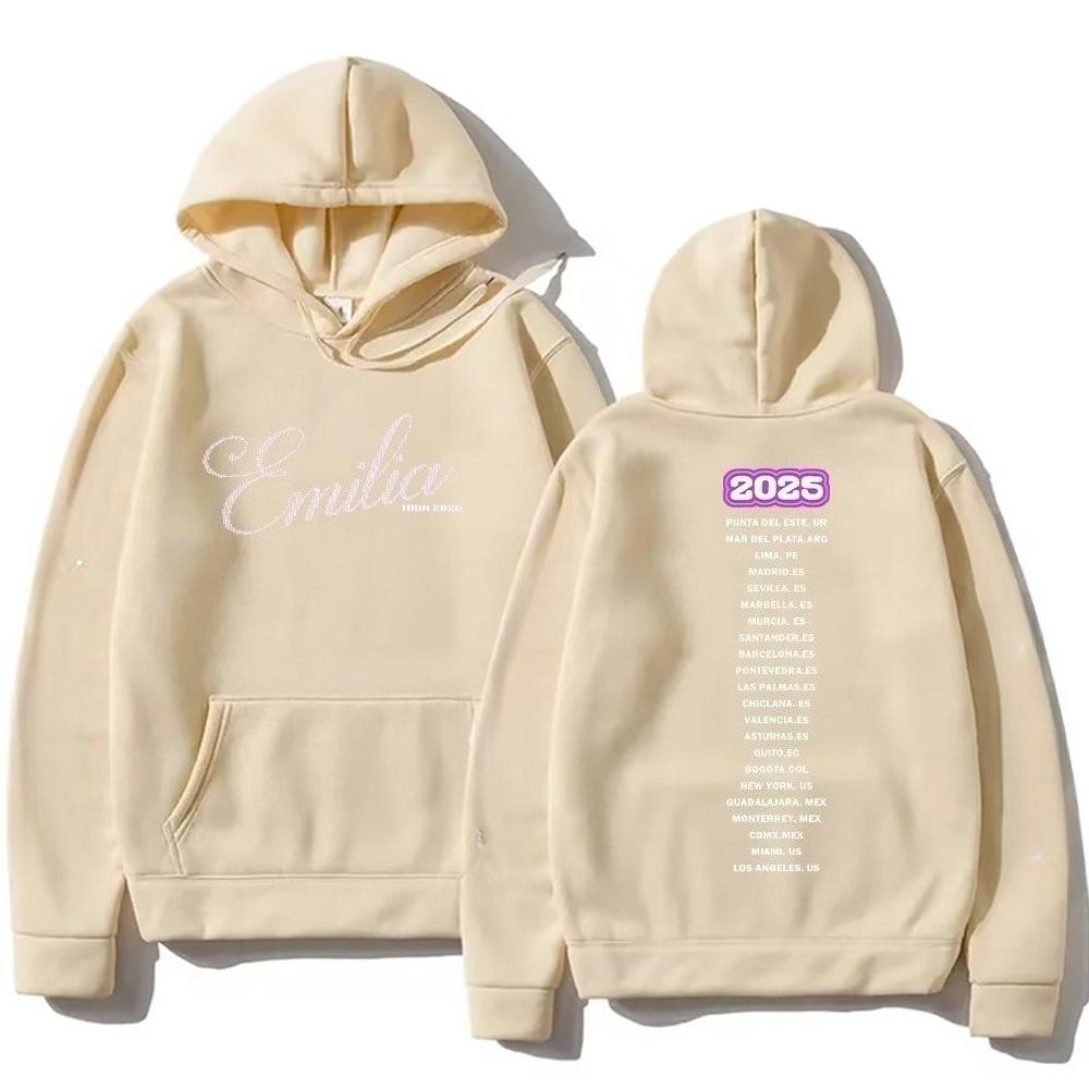 Emilia Mernes Hoodie Strass Tour 2025 Clothing Men Women Fashion Aesthetic Sweatshirt Casual Autumn Cotton Pullovers High Street