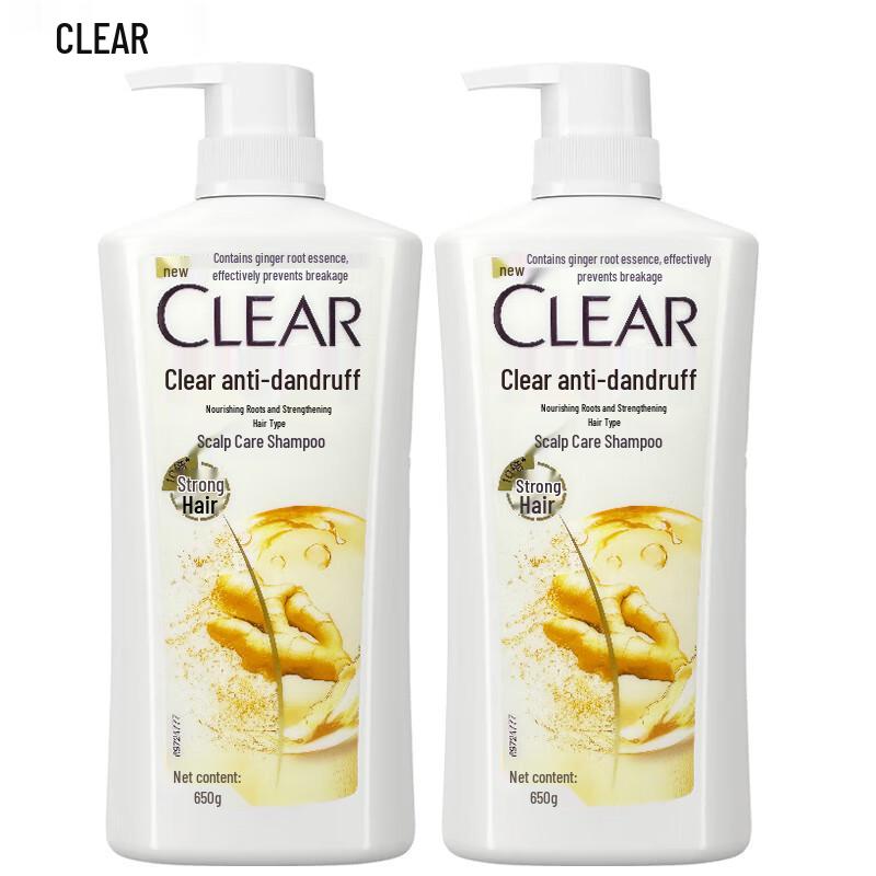 Clear Anti-Dandruff Ginger Shampoo Twin Pack