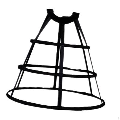 Cage Hoop Petticoat for Women with Elastic Waist, Polyester Underwired Pannier Structured Crinoline,