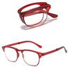 Men Women Portable Foldable Reading Glasses Vintage Anti Blue Light Ultra Light Far Sight Eyewear