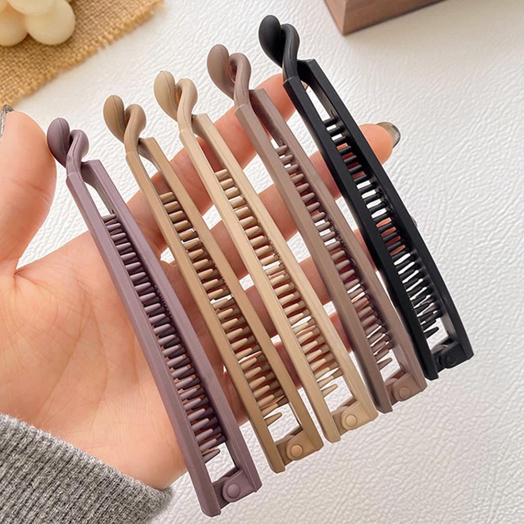 Matte Finish Banana Hair Clip for Women and Girls Strong Hold Ponytail Bun Clamps Portable Hair Styling Accessories