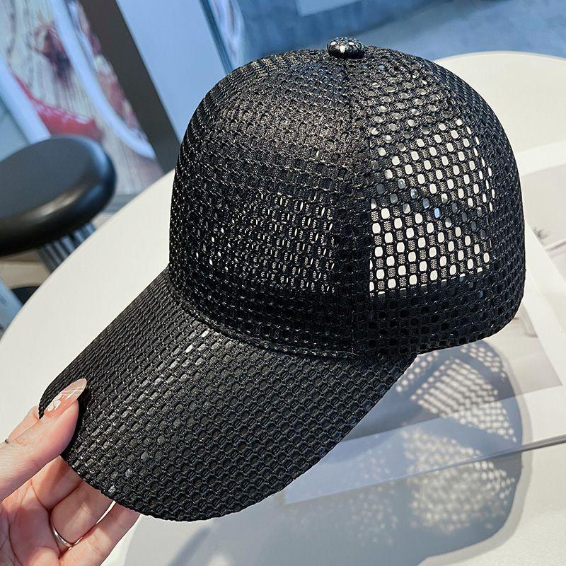 

Новая женская летняя уличная тонкая солнцезащитная бейсболка из дышащей сетки для велоспорта, пеших прогулок, солнцезащитная шляпа чёрный