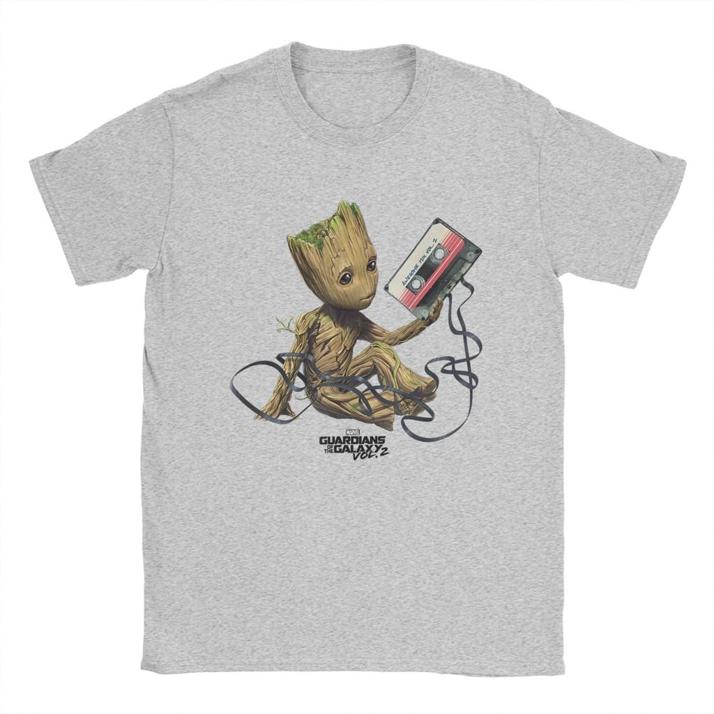 Marvel-authorized High-quality Guardians of Galaxy T-shirts for Men and Women with Creative Short-sleeved O-neck T-shirt Prints