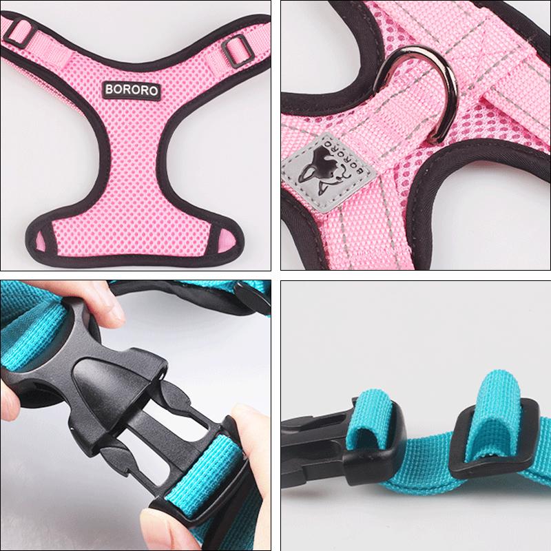 Summer Reflective Puppy Medium Dog Harness for Small Dogs Mesh Padded Chihuahua Yorkies Harnesses Mascotas Accessories Supplies