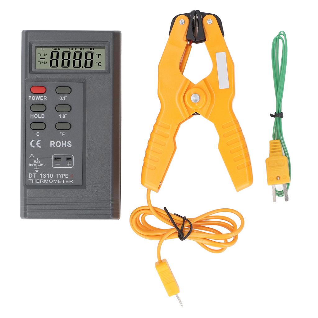 DT1310 K Type Thermocouple Thermometer  200 celsius  to 1370 celsius   328 Fahrenheit  to 2480 Fahrenheit  Single