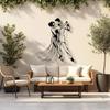 Modern Dance Couple Metal Wall Art Silhouette Tango Dancer Home Decor