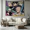 Onepunch Man Wall Tapestry Aesthetic Wall Hanging Printed Fabric Blanket Decorative Tapestries For Bedroom Living Room Home Decor