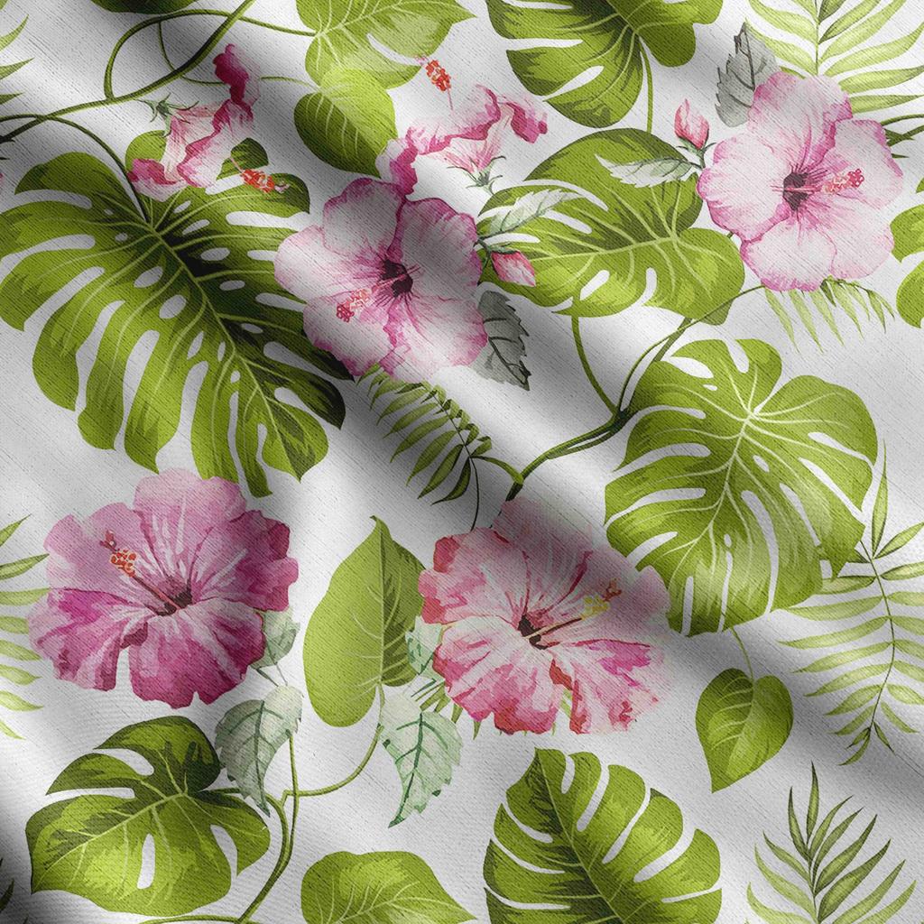 Soimoi Leaves Print,  Cotton Cambric, Quilting Fabric Sold by The Yard 42 Inch Wide, Medium Weight Cotton Fabric,