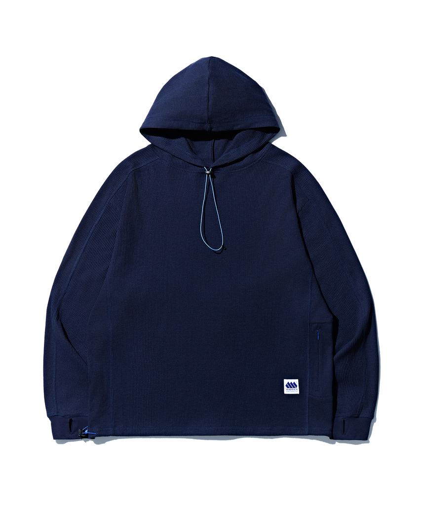 [4Colors] Lined Waffle Hoodie