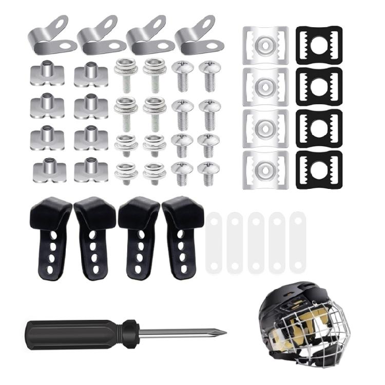 31Pcs Football Helmets Repair Kits Football Helmets Hardware Hockey Helmets Part
