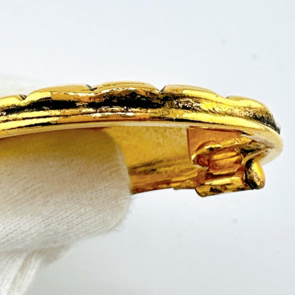 CHANEL COCO Mark Stylish Outing Matrasse Brooch  gold Women Used