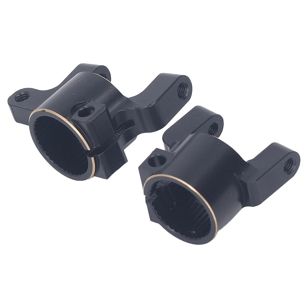 2PCS Front C Hub Carrier Brass Solid Construction Steering Knuckle Carriers for Axial SCX10 II AR44