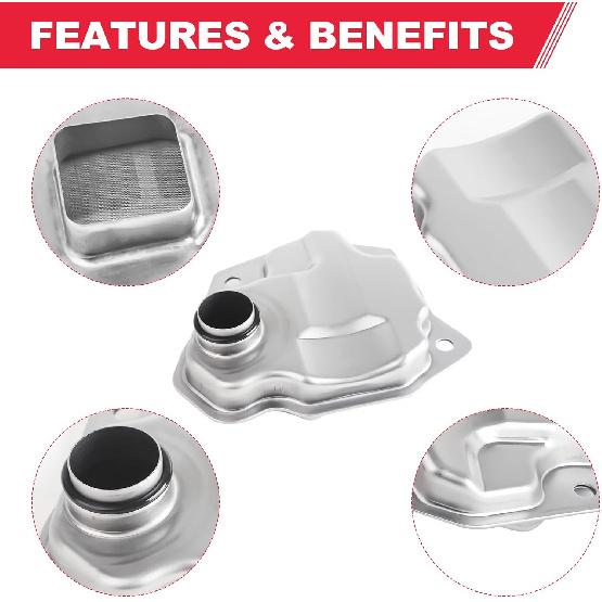 Transmission Filter Oil Pan Gasket Kit Fits For Nissan Altima Rogue Sentra NV200 Dodge Caliber Jeep Mitsubishi Replaces# 31728-1XF02 31728-1XF03