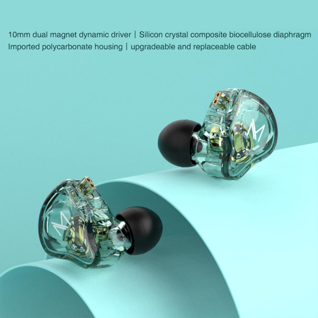 3.5mmJack Headset Ear-in Detachable Cable Earphone with Dynamic Driver Stereo Bass Sound Strong Ability Earphones