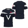 Camiseta Transpirable y Cómoda de Cuello Redondo con Estampado de Letras para Hombres, Top de Entrenamiento al Aire Libre para Tenis y Bádminton