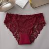 Low-waist Mesh Lace Briefs Hollow-out Women's Underwear Creative Lace Seamless Panties  Female