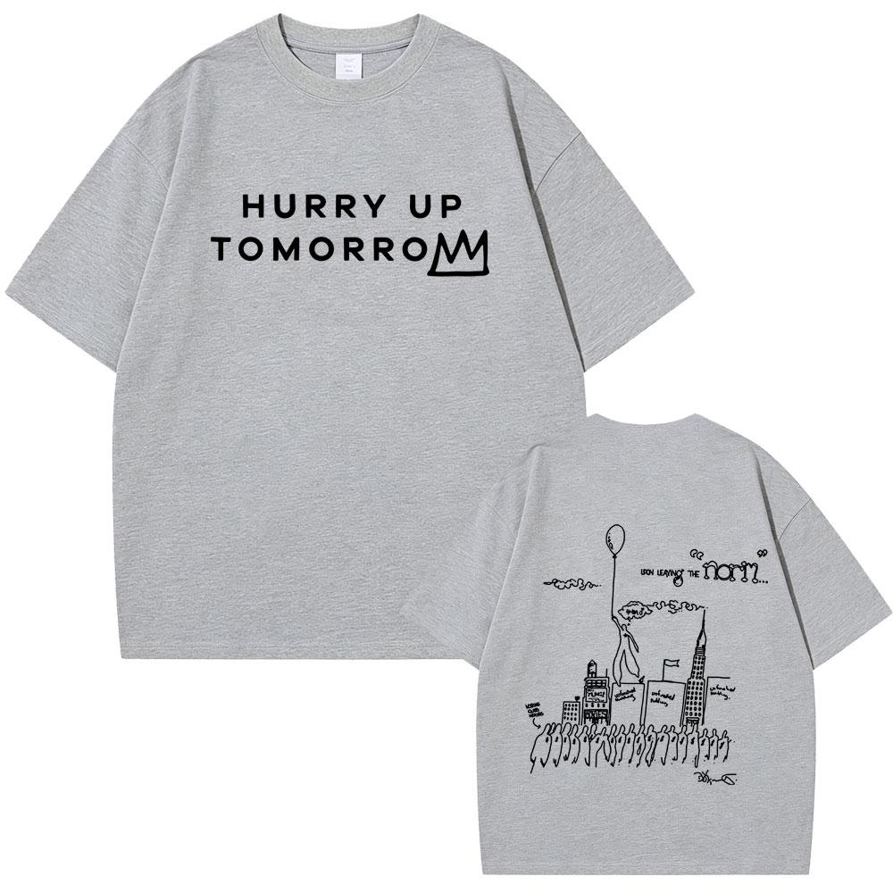 Limited Rapper The Weeknd Tshirt Hurry Up Tomorrow Graphic T Shirt Unisex Women Hip Hop Fashion Oversized Tshirts Unisex Streetwear