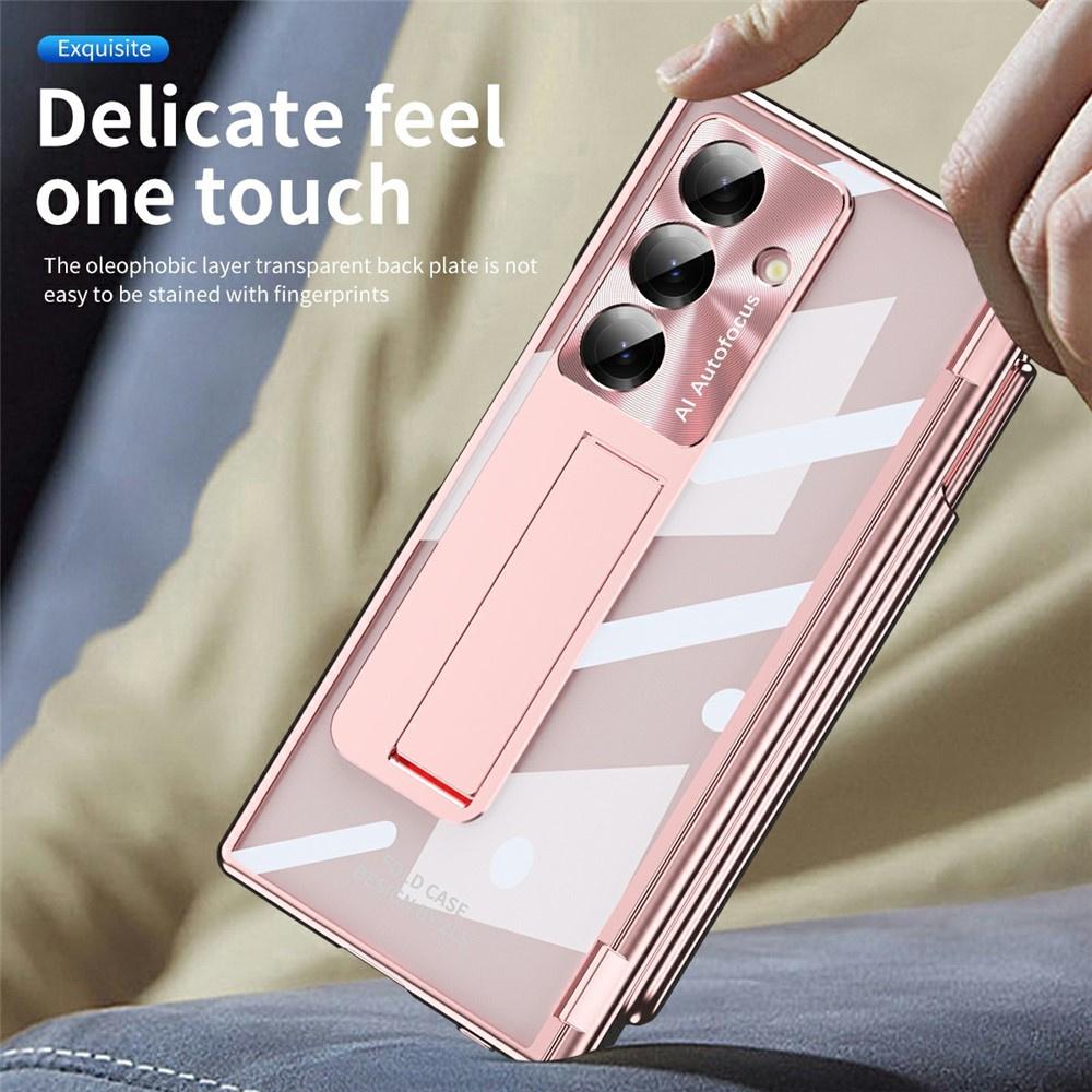 Case for Samsung Galaxy Z Fold7 5G, with stand, rose gold