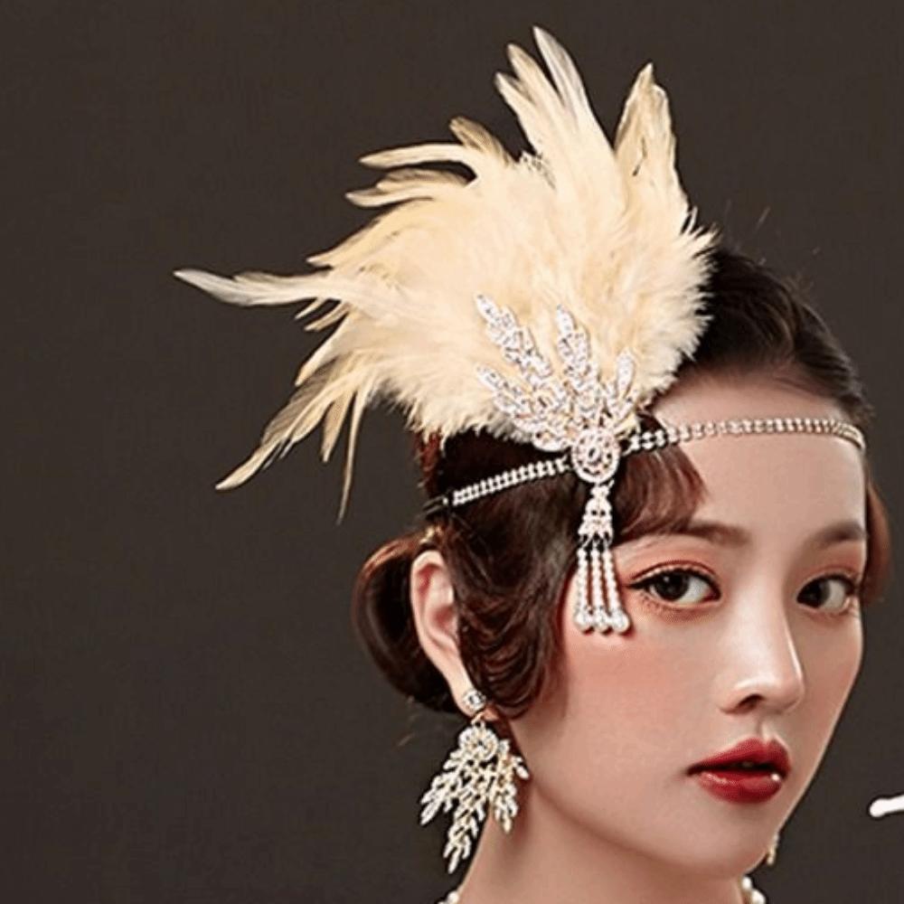 Headwear Sequin Hair Band Feather Headwear Korean Style Headband Masquerade Party Hair Accessories