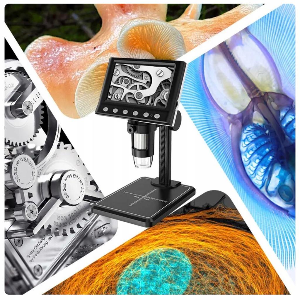 Digital microscope with 4.3 display + soldering station - 2-in-1 set
