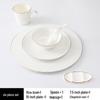 Xixi Ceramic 26cm Gold Rim Dinner Plate