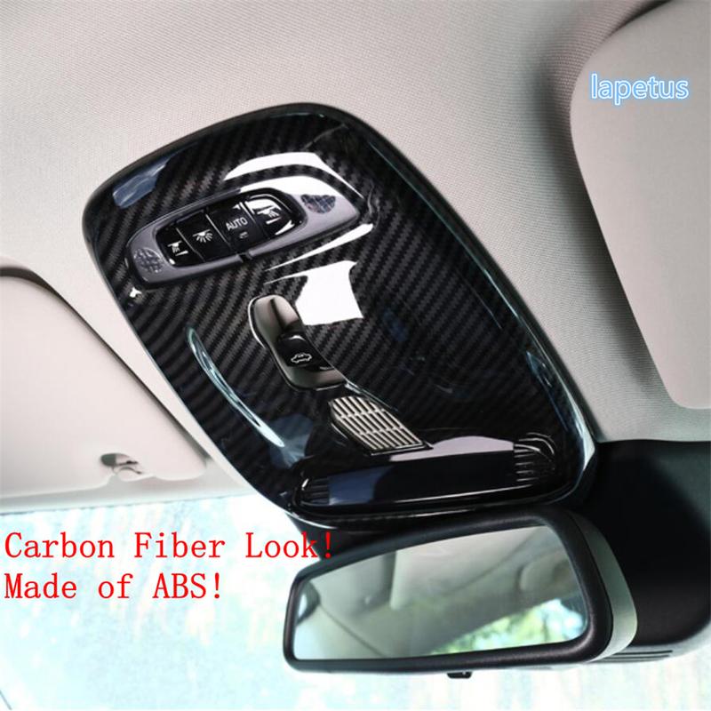 ABS Car Front + Rear Seat Roof Reading Lights Lamps Cover Trim For VOLVO XC40 2018 - 2025 Matte / Carbon Fiber Look Accessories