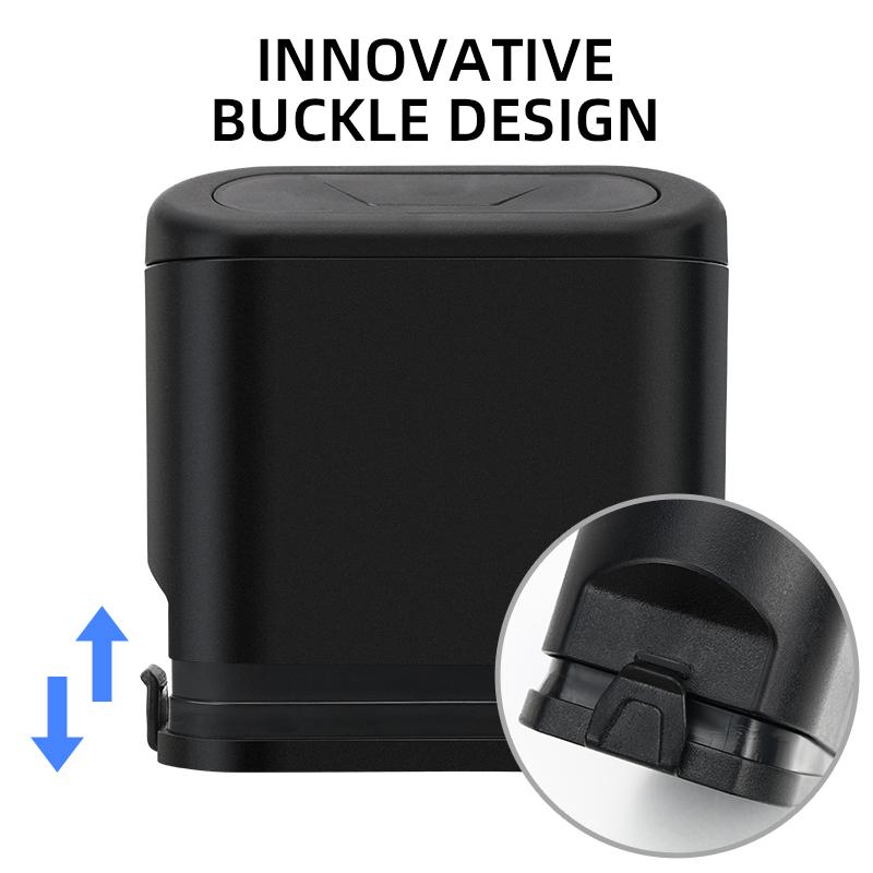 Car Clamshell Trash Bin Hanging Vehicle Garbage Dust Case Storage Box For Kia Sportage Cerato Soul Sorento K2 K5 Rio Ceed ulsap11