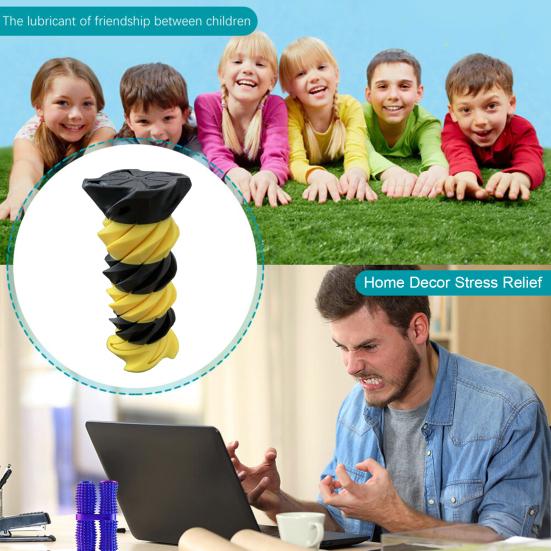 3D Printed Spiral Toy Vortex Thread Illusion Impossible Spiral Passthrough Sculpture Figurine Stress Relief Kids Adults Mini Spiral Fidget Toy