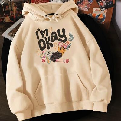 Ästhetische Hoodies Damen 2023 Langarm-Oberteil Vintage Sweatshirts Damen Grafik Kapuzenshirt Unisex