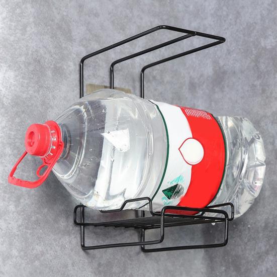 Kitchen Storage Rack Wall-Mounted Design Space-Saving Installation No-Hole Punching Sponge Towel Holder Home Restaurant Organizer