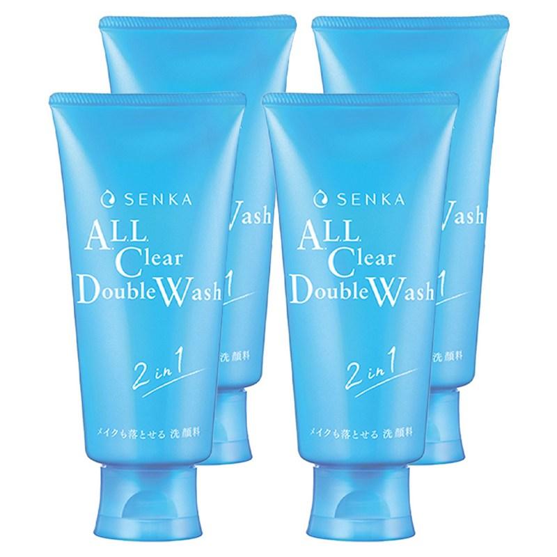 Senka All Clear Double Wash A Cleansing Foam, 120g, 4 pcs