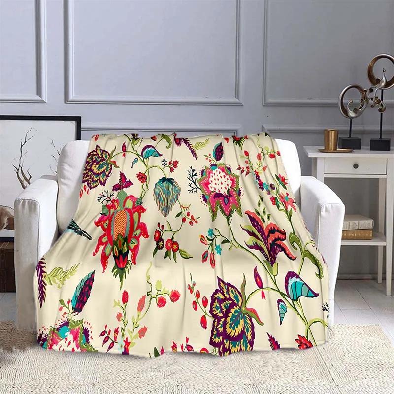 Rose Floral Blanket Soft Warm Print Throw Blanket Lightweight for Kids Adults Women Gift Super Soft for Bed Couch Sofa Blanket