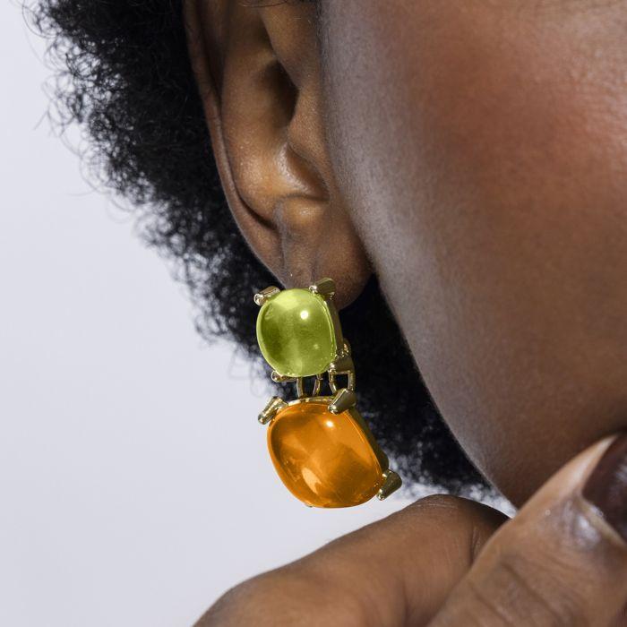 Luxenter Tosab and 18k Gold Plated Earrings