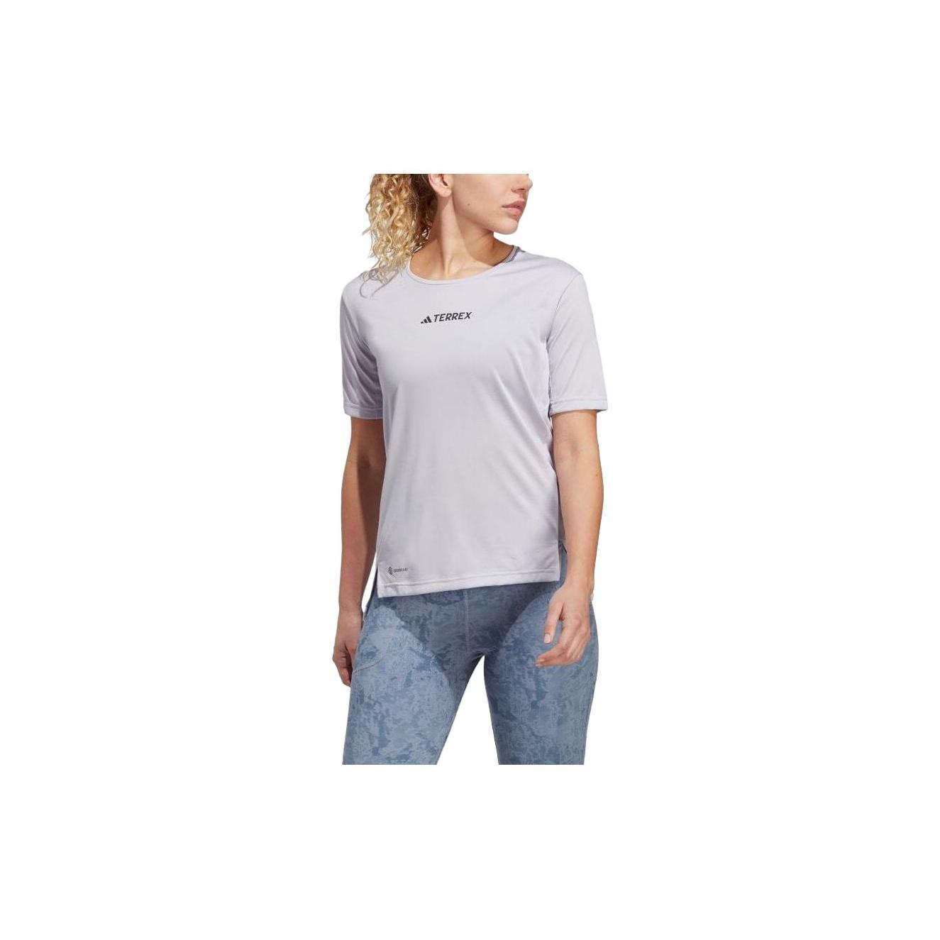 (WMNS) adidas Terrex Multi T-Shirt Purple Women s HM4043 S