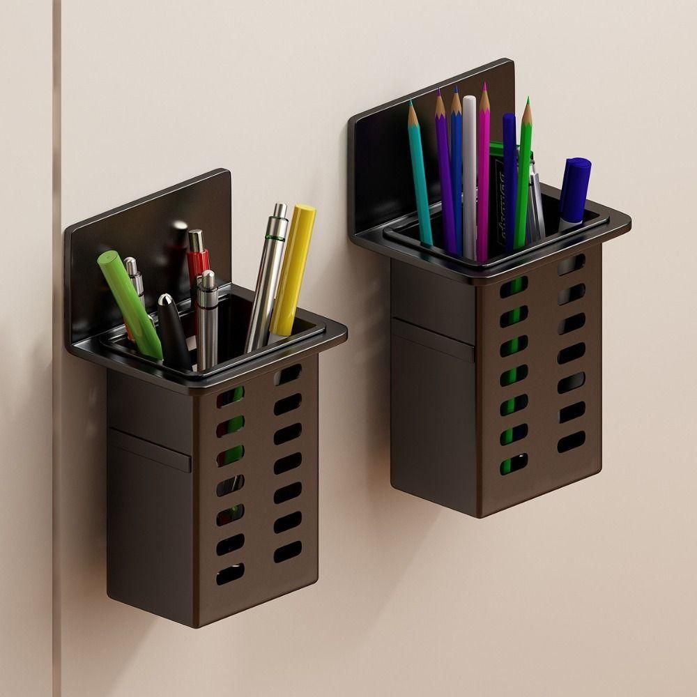 Plastic Toothbrush Storage Rack No Drill Chopsticks Cage Practical Wall Mounted Storage Box  Dorm