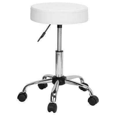 Hairdresser Cosmetic Stool Tulsa White
