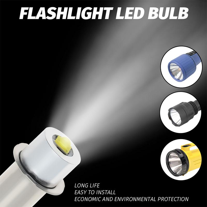 P13.5S 3W Dc3V-12V Dc6V-24V Led Upgrade Lamp Bulb Flashlight Replacement Bulb Torch Emergency Light Bulbs Work Cd Cells