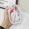 1 Stück Schutzhülle Datenkabel Aufbewahrungsbox für Reisen im Freien Headset Datenkabel Aufbewahrungstasche Klare Multifunktionale Organizer-Box