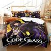 3D Printed Anime CODE GEASS Lelouch Bedding Set Duvet Cover Bedroom Comforter Single Twin King _Size Quilt Cover Home Textiles