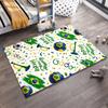 Brazil Soccer Theme Designed floor mat, suitable as a non-slip mat for the living room or bedroom sofa