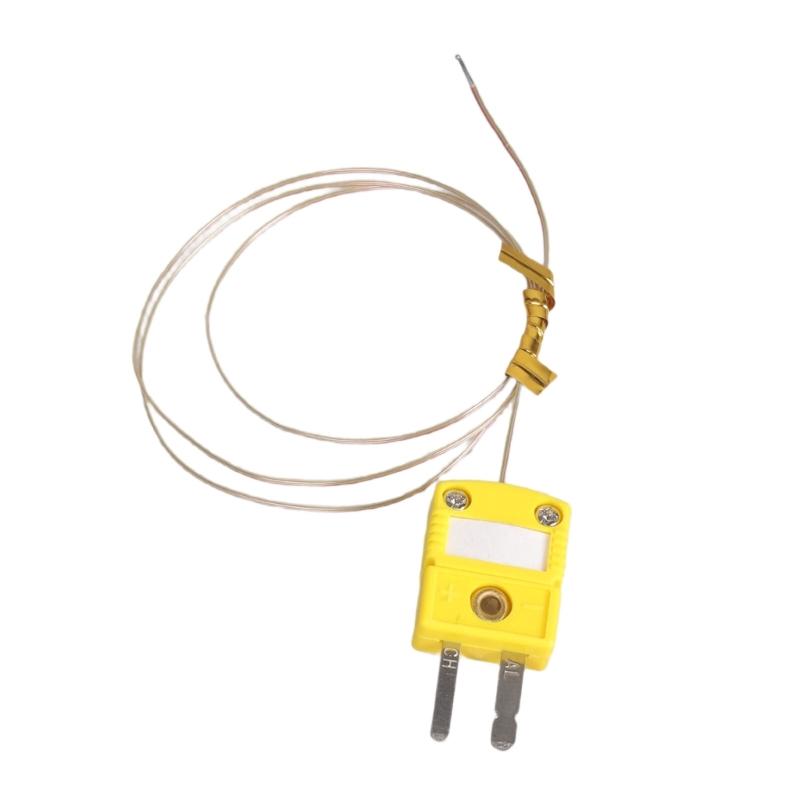 High Accuracy K Type Thermocouple Probe Cable with Coating Quick Connect Plugs Oxidation Resistant for Industry