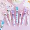 Cartoon Butterfly Ten Color Retractable Ballpoint Pen Multifunctional Student Stationery For Hand Account