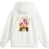 Li Ning × Disney Collaboration Pixar Strawberry Bear Series Letter Loose Hooded Fleece Pullover Long Sleeve Sweatshirt Women Sweatshirt AWDU436-1