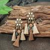 Fashion Ethnic Style High-end Fringed Earrings Personalized Retro Creative Tribal Style Earrings Yiwu Jewelry