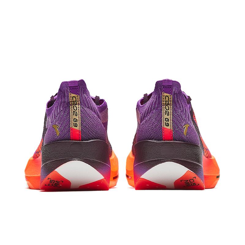 Anta C202 G9 Charge Comfortable Simple Shock Absorption Non-Slip Wear-Resistant Low-Top Casual Running Shoes Women Sneaker Orange Purple 122445573-3