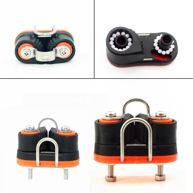 Double Row Kayak Ball Bearing Cam Cleat Pilates Equipment Marine Boat Fast Entry Rope Wire Clamp Fairlead Sailboat Yacht