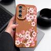 Pink Peach Blossom Case For Samsung Galaxy A17 A56 A16 A36 A26 A55 A54 A15 A34 5G S25 Edge S24 S23 Ultra S24 FE Soft Phone Cover