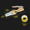 Tire Inflator Nozzle Quick Connect Air Chuck with Locking Mechanism Easy to Use Clip