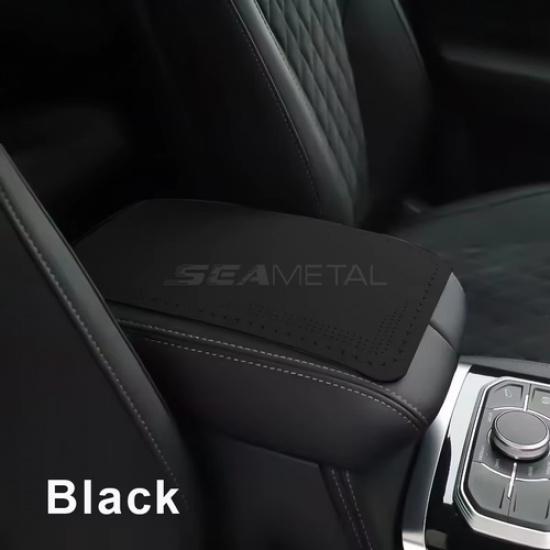 SEAMETAL Suede Leather Car Armrest Cover Mat Universal Waterproof Non-slip Auto