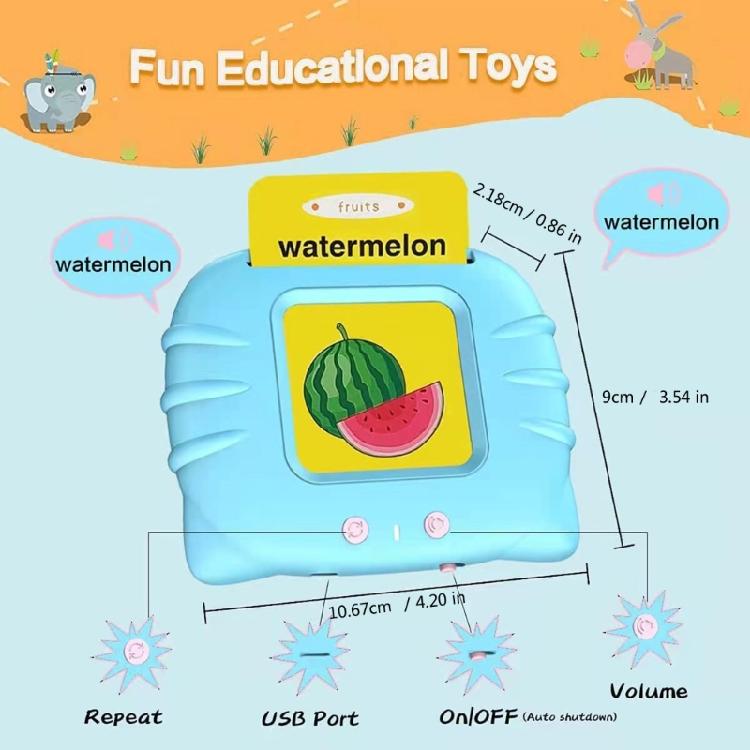 Talking Flash Cards Kids Educational Toys Toddler Flash Cards with 224 Sight Words Speech Therapy Toys Montessori Toys